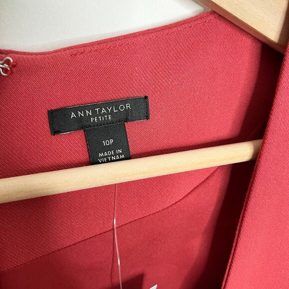 Ann Taylor Red Square Neck Dress - Picture 7 of 12